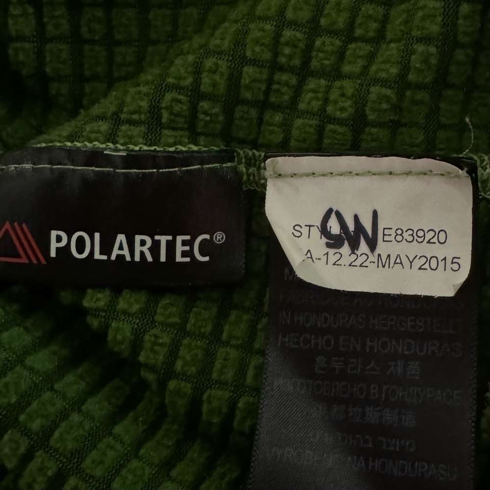 Marmot men’s Two Tone Green 1/4 zip pullover Polartec fleece size med - Picture 7 of 7